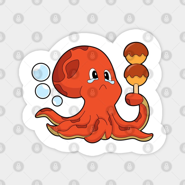 Octopus Takoyaki Magnet by Markus Schnabel