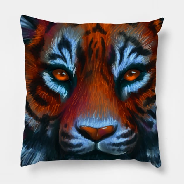 Tiger Pillow by Perezart99