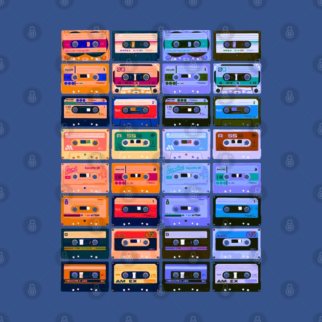 Retro Cassette Tapes by Scar