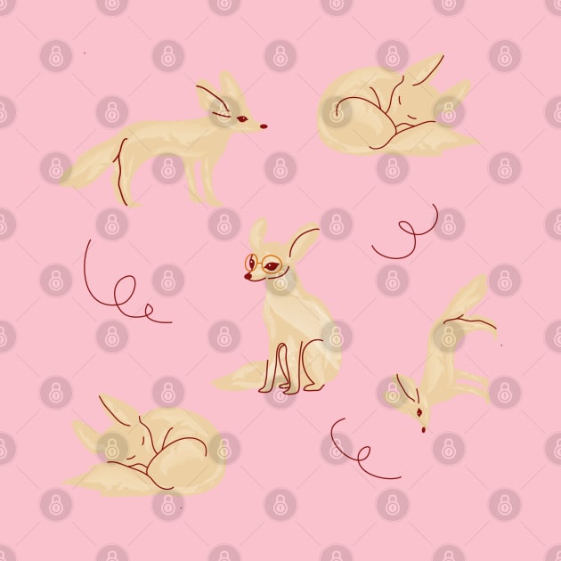 fennec pattern by Wlaurence