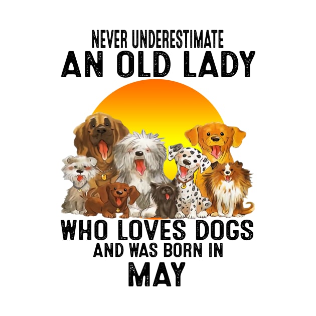 Never Underestimate An Old May Lady Who Loves Dogs by trainerunderline