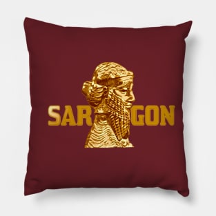 Assyrian Golden King Sargon Pillow