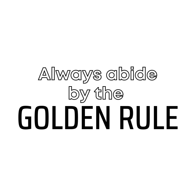 Golden rule pact. Lifestyle and instructional design by Lovelybrandingnprints