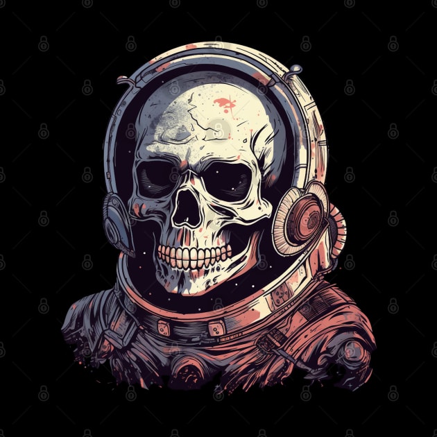 A  Skeleton In An Astronaut Helmet by FrogandFog