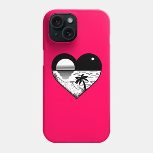 Beach Heart Phone Case