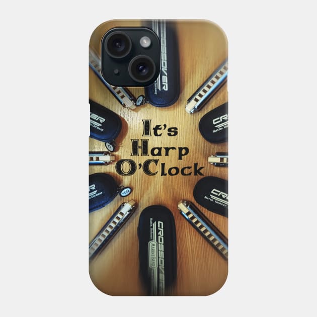 Harp O'Clock Phone Case by Mightyfineart