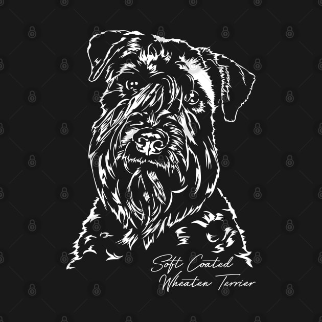 Soft Coated Wheaten Terrier dog portrait by wilsigns