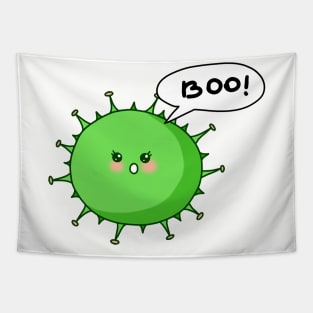 Sweet  and Scary Corona virus Boo Tapestry