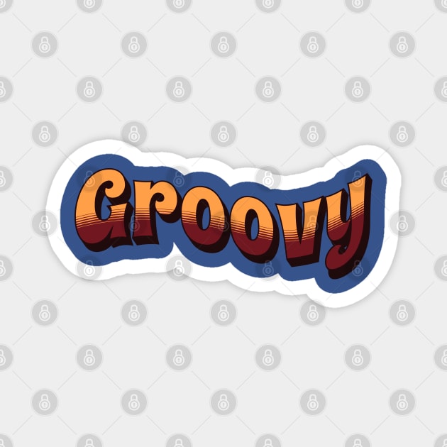 Vintage Groovy 1970s Magnet by Scar