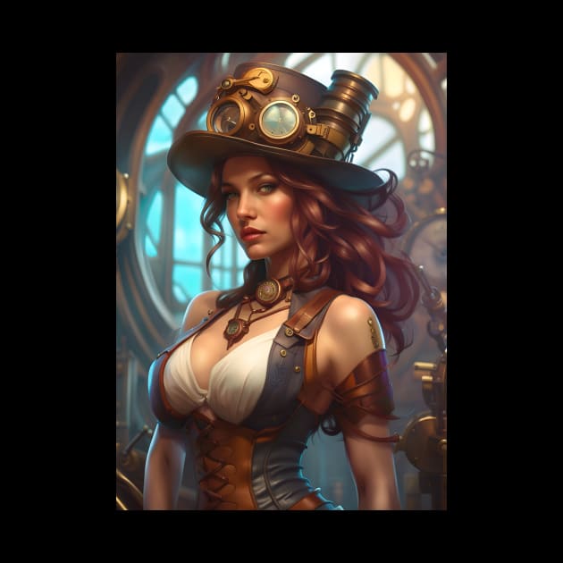 Beautiful Steampunk Lady by PrancingPeekees