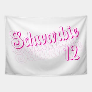 Schwarbie 12 pink gift Tapestry