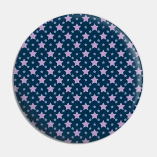 Acton | Purple and Dark Blue Stars Pattern Pin