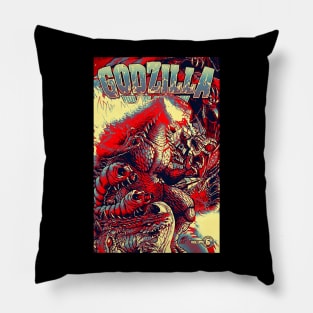 Godzilla ROE 6 Retro Pillow