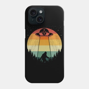 Bigfoot Ufo Abduction Phone Case