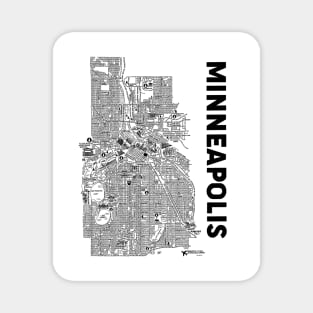 Minneapolis Map Magnet