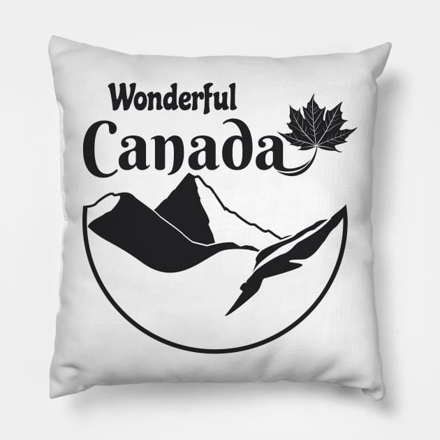 Wonderful Canada Pillow by VISUALUV