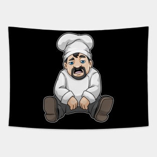 Chef with Chef's hat & Beard Tapestry