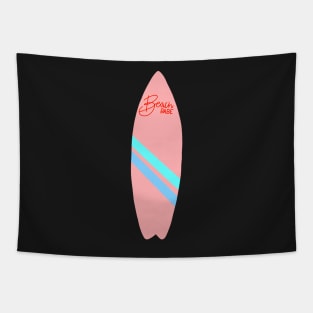 Beach babe surfboard Tapestry