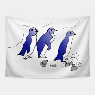 Fairy Penguin Australian Penguin Lover cute Little Penguin Family Tapestry