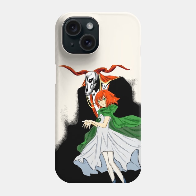 Chise & elias, the bride and the broom Phone Case by jorge_lebeau