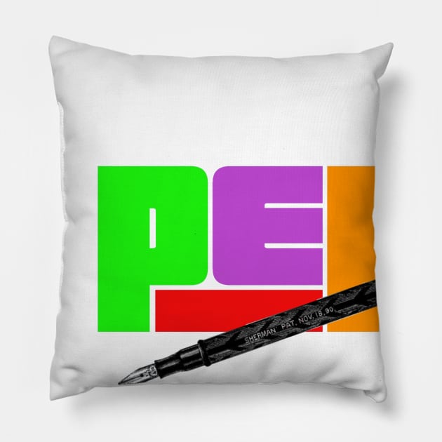 Retro Vintage Pen Pillow by missdebi27