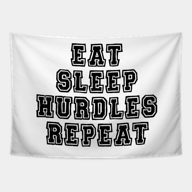 Eat, sleep, hurdles and repeat Tapestry by SamridhiVerma18