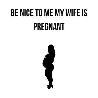 Be Nice to Me My Wife is Pregnant T-Shirt