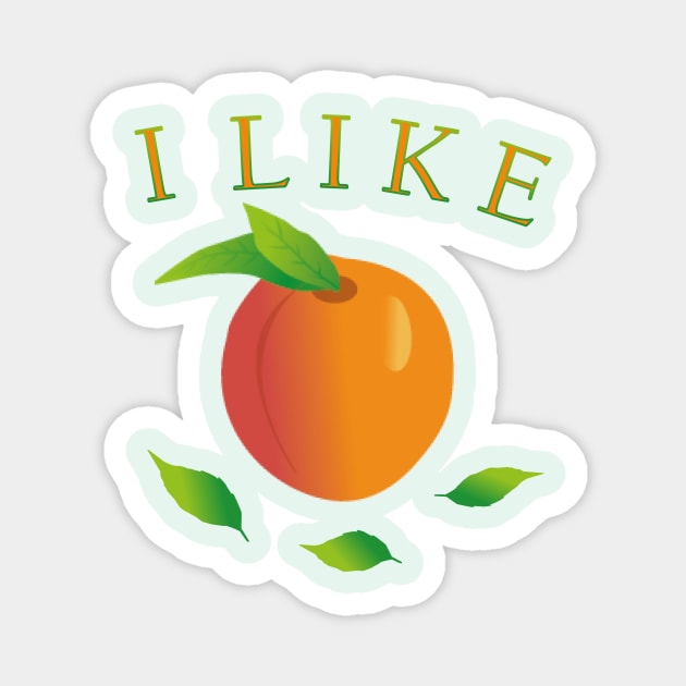 Peach Magnet by RipaDesign