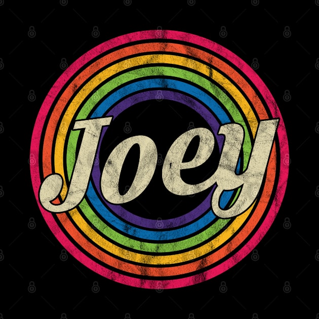 Joey - Retro Rainbow Faded-Style by MaydenArt