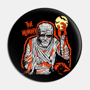 Vintage Halloween mummy T-Shirt Pin