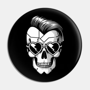 Anti Valentine’s Skull Pin