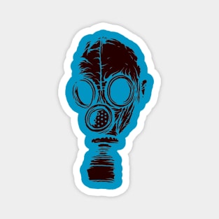 drawing gas mask Magnet