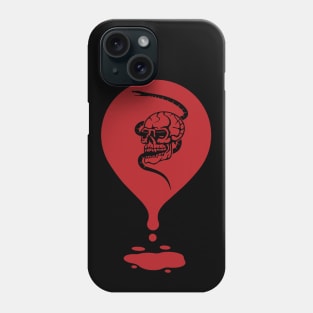 Snake in Skull With Dripping Blood Phone Case