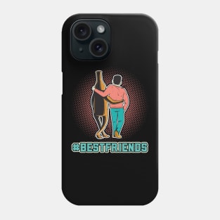 #Bestfriends Beer And Me Booze Saying Phone Case