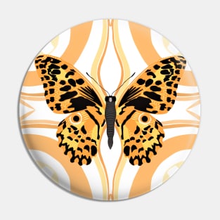 Orange Butterfly Pin