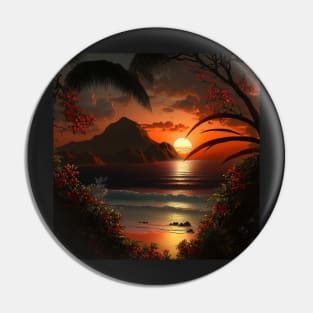 Tropical Island - Sunset Paradise Pin