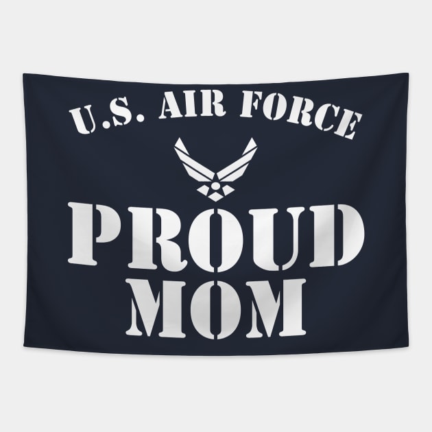 Best Gift for Army - Proud U.S. Air Force Mom Tapestry by chienthanit