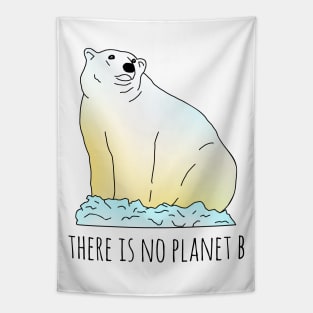 there is no planet b - polar bear Tapestry