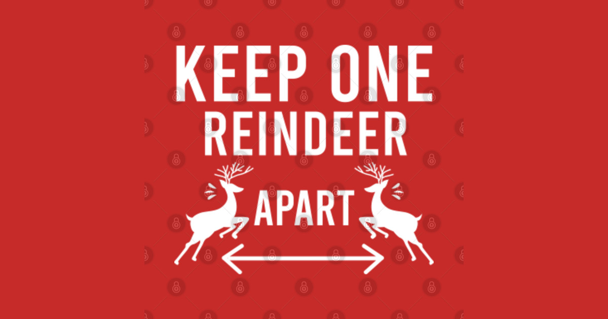 Keep One Reindeer Apart, Funny Christmas Gift Sayings Keep One