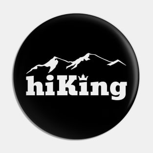 Minimal Hiking Mountains Print Pin