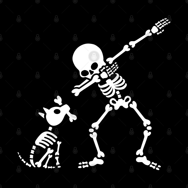 Dab dabbing skeleton Pet Dog Bone by LaundryFactory