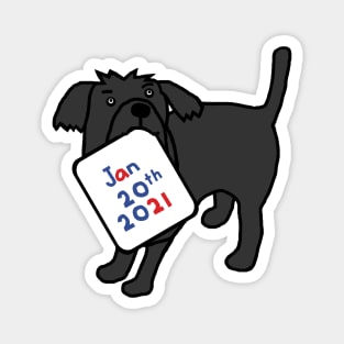 Inauguration Day Cute Dog Magnet