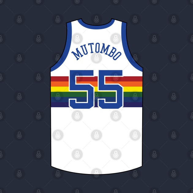 Dikembe Mutombo Denver Jersey Qiangy by qiangdade