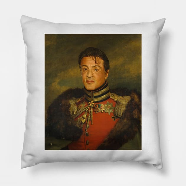 Sylvester Stallone - replaceface Pillow by replaceface