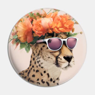 Flower Fashion Lion Pin