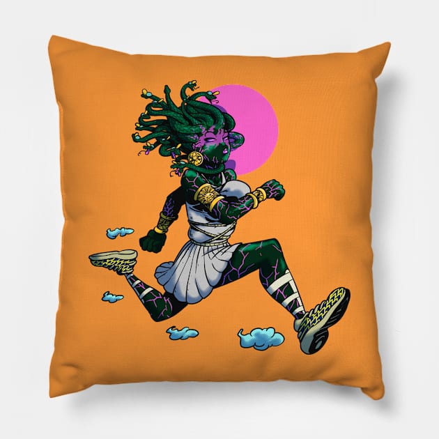 Runner Medusa Pillow by TomiAx