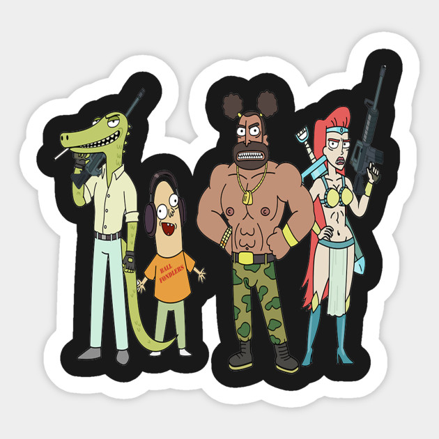 Ball Fondlers Rick And Morty Sticker Teepublic