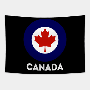 Canadian RCAF Military Roundel, Royal Canadian Air Force. Tapestry