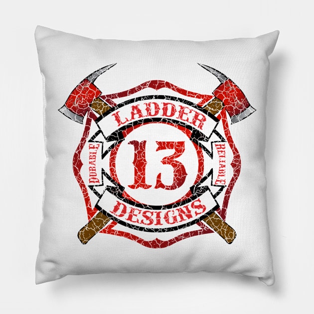 Ladder 13 Designs Pillow by ianscott76