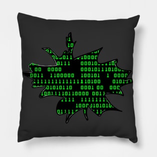 Matrix Code - Quirky Binary 1 and 0 Design Pillow